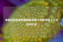 美国法院批准特朗普暂停数十万联邦员工工会谈判计划