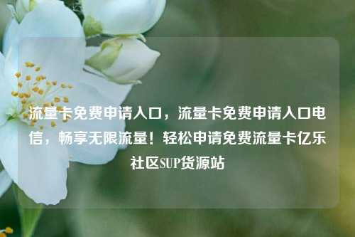 流量卡免费申请入口	，流量卡免费申请入口电信，畅享无限流量！轻松申请免费流量卡亿乐社区SUP货源站  第1张